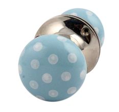 Turquoise Dot Mortice Handle 2.25