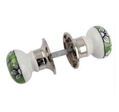 White Leaf Mortice Handle 2.25