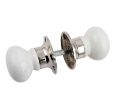 White Mortice Handle 2.25