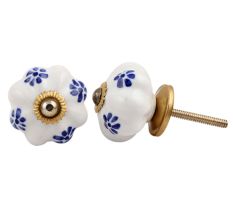 Blue Dahalia Medium Knob