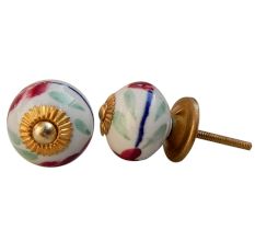 Watery Floral Knob