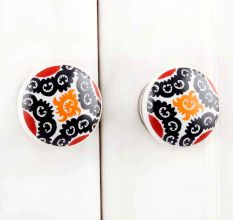 Multi Black Colored Ceramic Knob