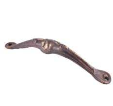 Hand Decor Face In Sturdy Brass Door Handle