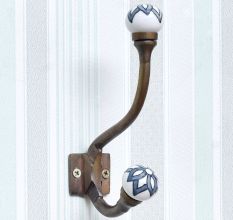 Black Floral Iron Hooks-EHG-52