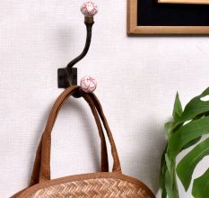 Red Floral Iron Hooks-EHG-72