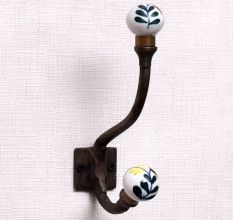 Multicolor Leaf Iron Hooks-EHG-60