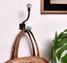 Green Black Floral Iron Hooks-EHG-56