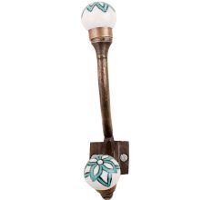 Green Black Floral Iron Hooks-EHG-56