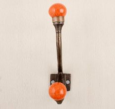 Orange Crackle Iron Hooks-EHG-84