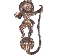 Kaalia Mardan Krishna Bronze Door Handle