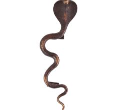 Old Bronze Snake Cobra Door Handle