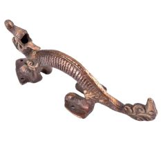 Unusual Image of Dragon In Bronze Door Handle