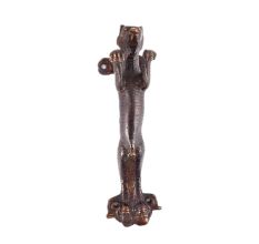 Jaguar Door Handle In Antiqued Bronze Plating