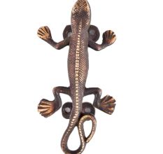 Hand Made Brass Lizard Door Handle