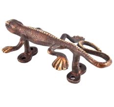 Hand Made Brass Lizard Door Handle