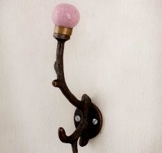 Pink Crackle Tree Hooks-EHG-83