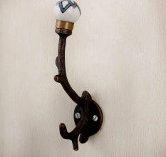 Black Floral Tree Hooks-EHG-52