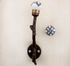 Black Floral Tree Hooks-EHG-52