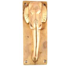 Ethnic Brass Elephant Door Handle