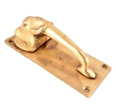 Ethnic Brass Elephant Door Handle