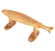Golden Fish Design Decorative Door Handle
