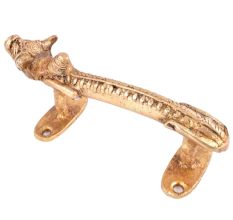 Bull Design Golden Figurine Door Handle