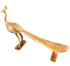 Golden Peacock Door Handle