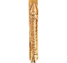 Brass Fish Door Handle In Golden Polish