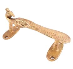 Gold Vintage Peacock Brass Door Handle