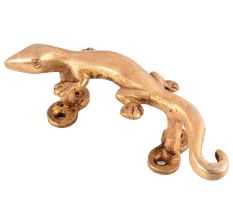 Golden Brass Lizard Door and Cabinet Handle