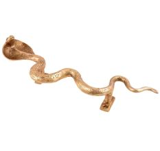 Golden Brass Snake Handle