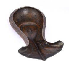 Authentic Holy Copper Yoni Lingam for Temple Worship