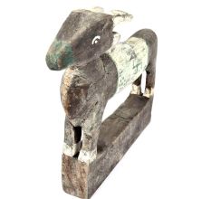 Woody Black and Grey Coloured Cow with Swastika