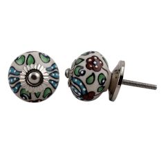 Trishul Design Ceramic Knob