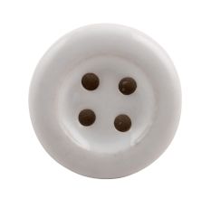 White Ceramic Button Wine Stopper