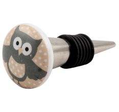 Owl Ceramic Wine Stopper