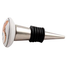 Tiger Flat Ceramic Wine Stopper