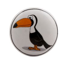 Penguin Flat Ceramic Wine Stopper