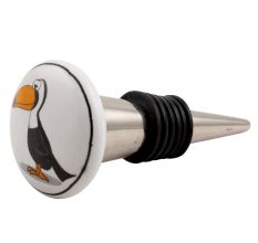 Penguin Flat Ceramic Wine Stopper