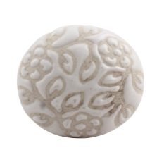 White Etched Ceramic Wine Stopper