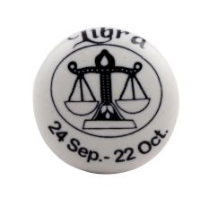 Libra Flat Ceramic Wine Stopper