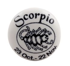 Scorpio Flat Ceramic Wine Stopper