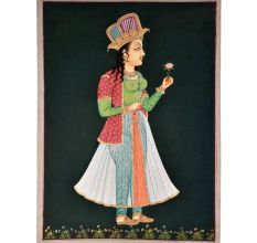 Nur Jahan historical painting 47 X 36