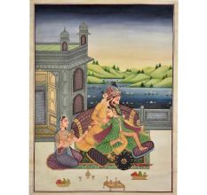 A Mughal harem in the style of the time 48 X 36