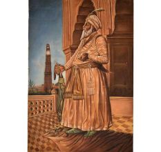 Mughal emperor portrait painting 36 X 24