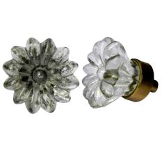 Clear Sunflower Knob