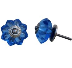Blue Glass Knob, Small