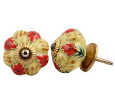Red Ginger Melon Knob