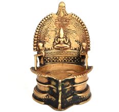 Caste Bronze Lakshmi Oil Lamp