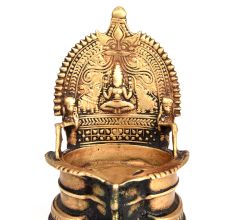 Caste Bronze Lakshmi Oil Lamp